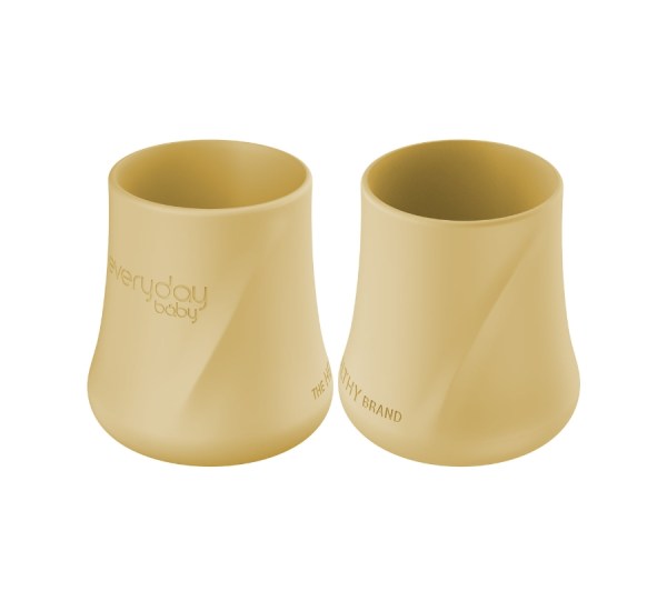 Everyday baby silikonska šalica, 2 komada žuta